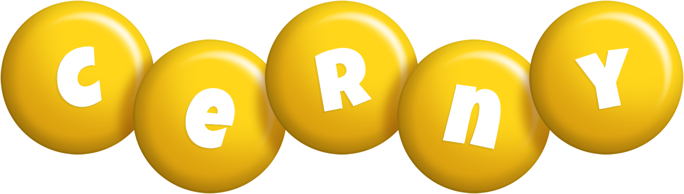 Cerny candy-yellow logo