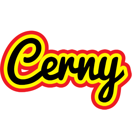 Cerny flaming logo