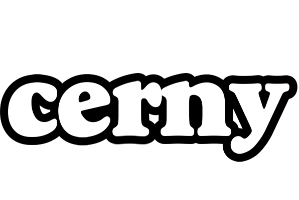Cerny panda logo