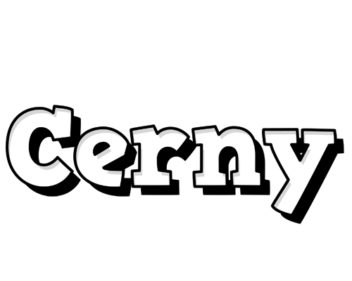 Cerny snowing logo