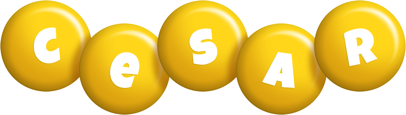 Cesar candy-yellow logo
