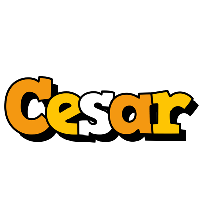 Cesar cartoon logo