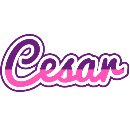 Cesar cheerful logo