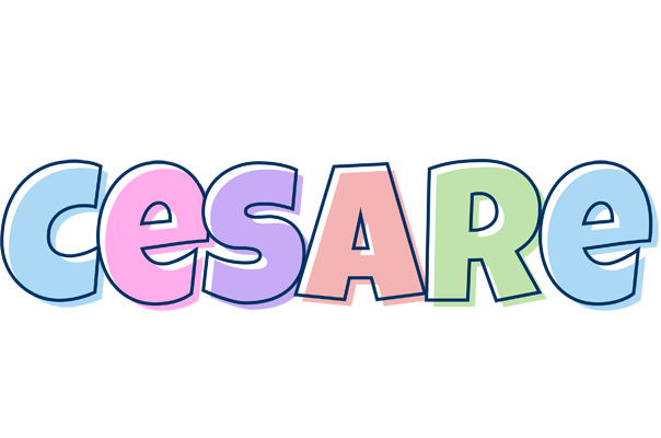 Cesare pastel logo