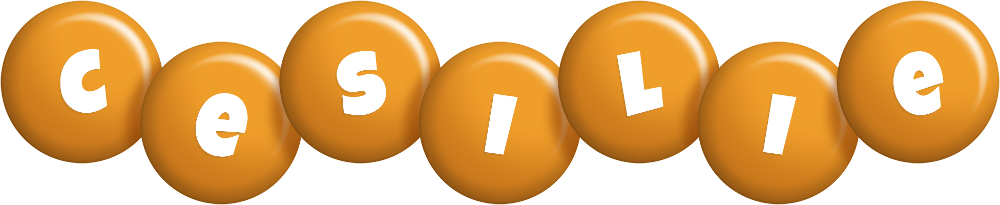 Cesilie candy-orange logo