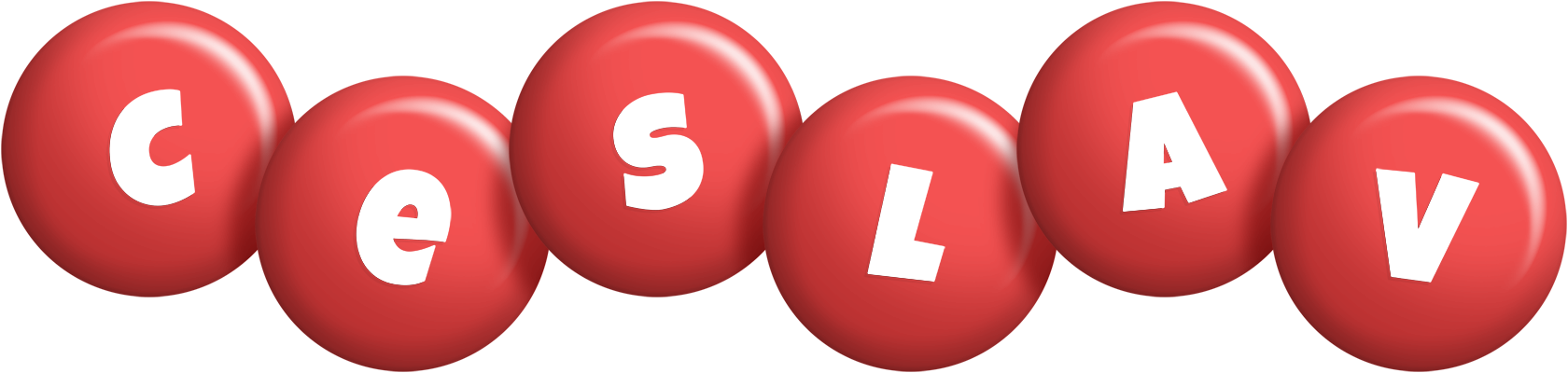 Ceslav candy-red logo