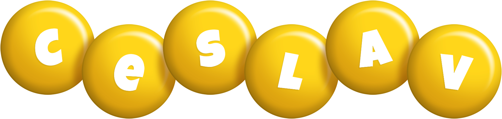Ceslav candy-yellow logo