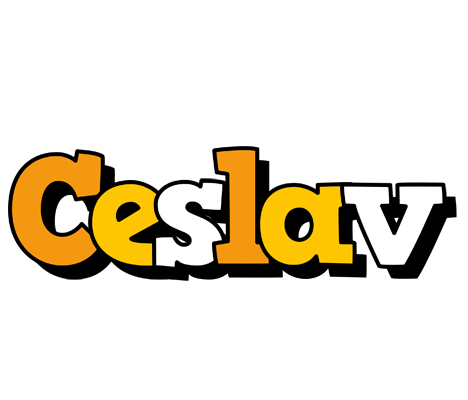 Ceslav cartoon logo