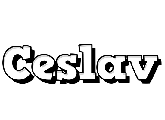 Ceslav snowing logo