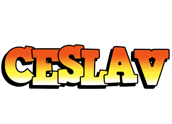 Ceslav sunset logo
