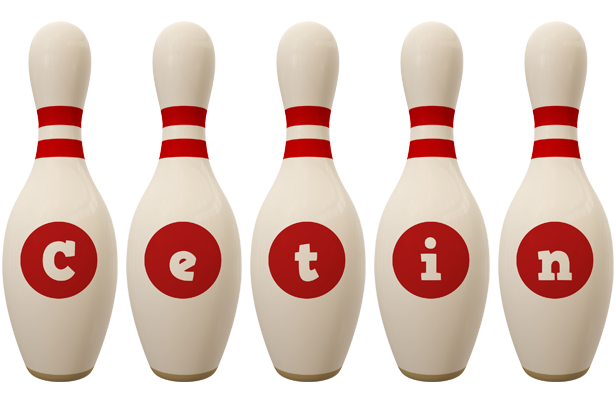 Cetin bowling-pin logo