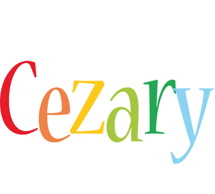 Cezary birthday logo