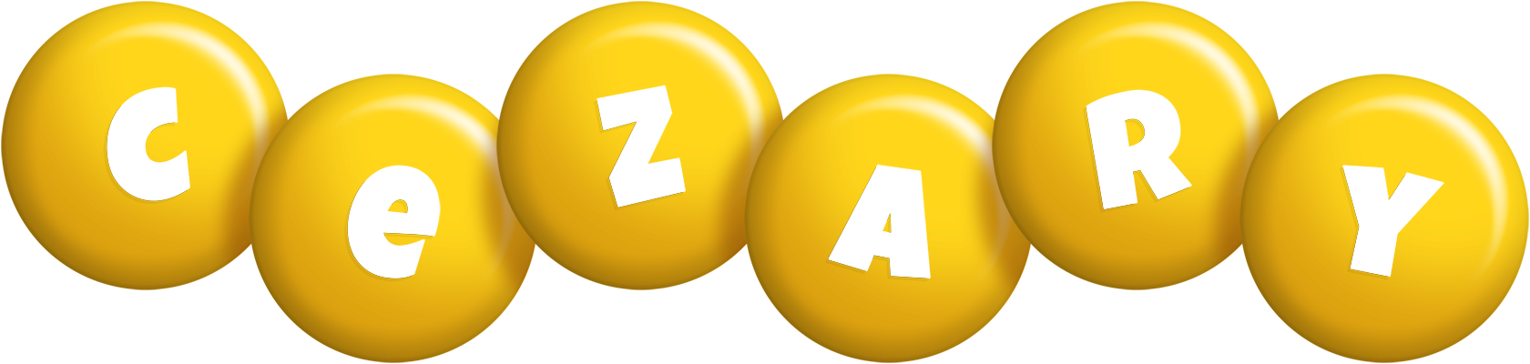 Cezary candy-yellow logo