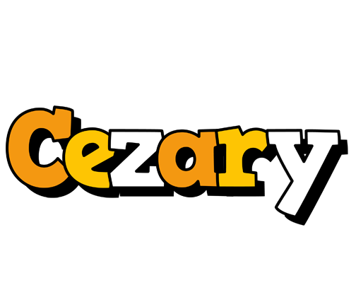Cezary cartoon logo
