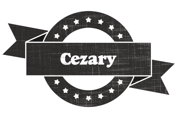 Cezary grunge logo