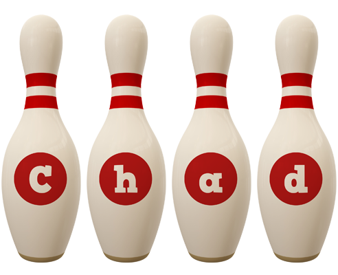 Chad bowling-pin logo