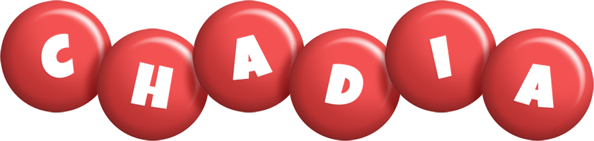 Chadia candy-red logo