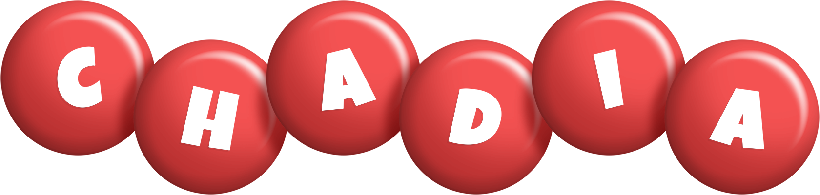 Chadia candy-red logo