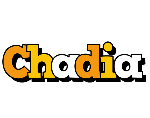 Chadia cartoon logo