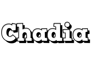 Chadia snowing logo