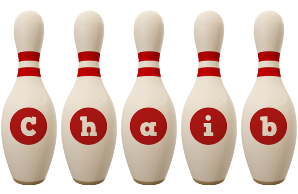 Chaib bowling-pin logo