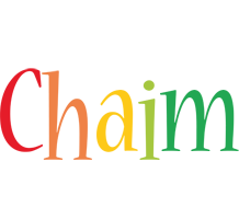 Chaim birthday logo