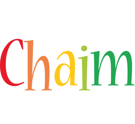 Chaim birthday logo