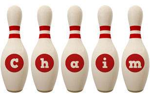 Chaim bowling-pin logo