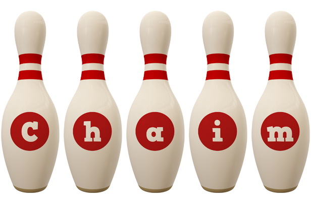 Chaim bowling-pin logo