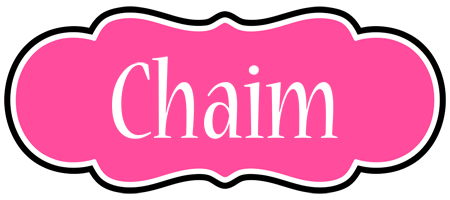 Chaim invitation logo