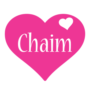 Chaim love-heart logo