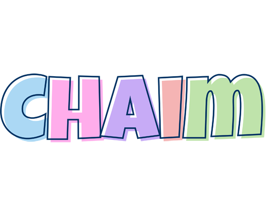 Chaim pastel logo