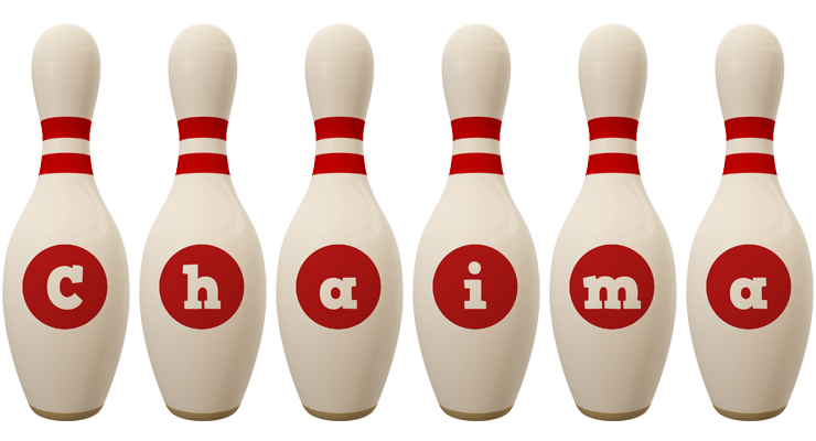 Chaima bowling-pin logo