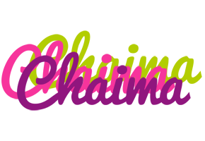 Chaima flowers logo