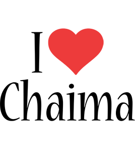 Chaima i-love logo