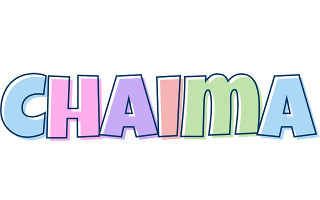 Chaima pastel logo