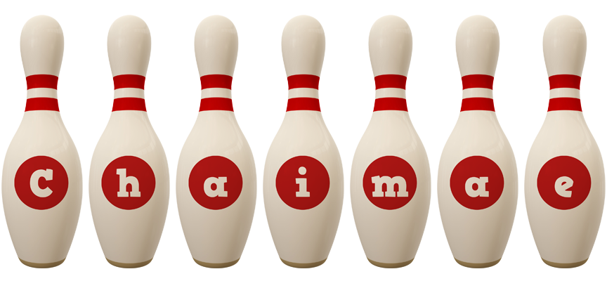 Chaimae bowling-pin logo