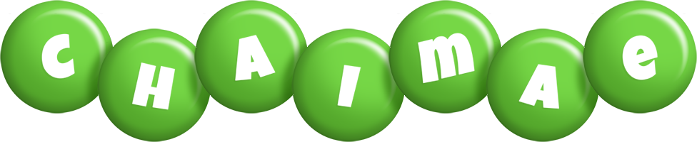 Chaimae candy-green logo