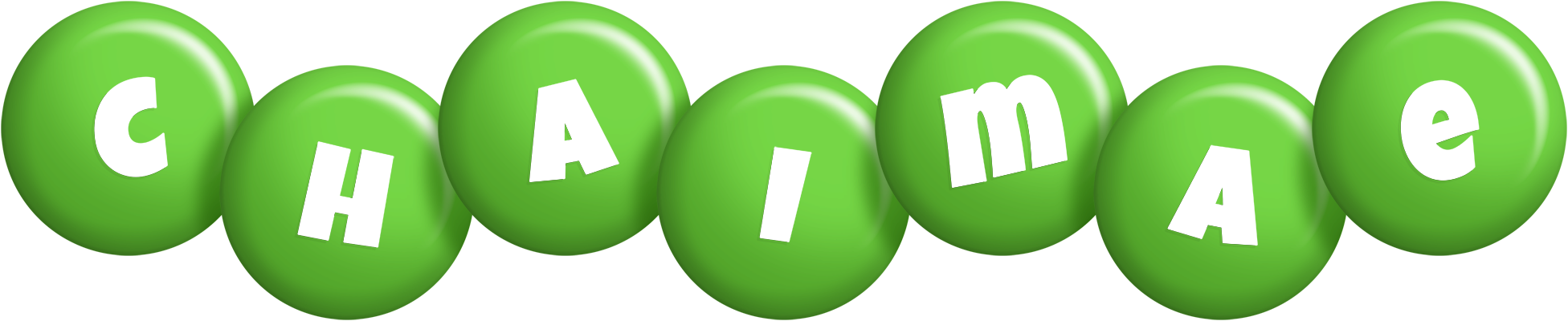Chaimae candy-green logo