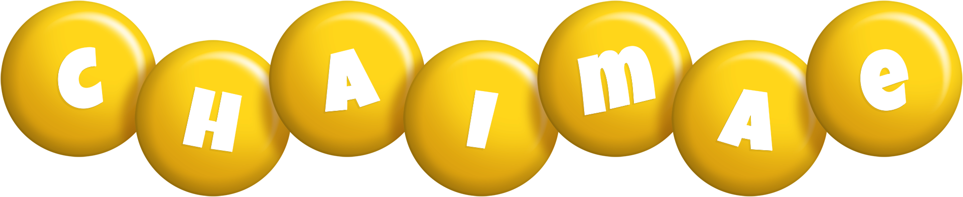 Chaimae candy-yellow logo