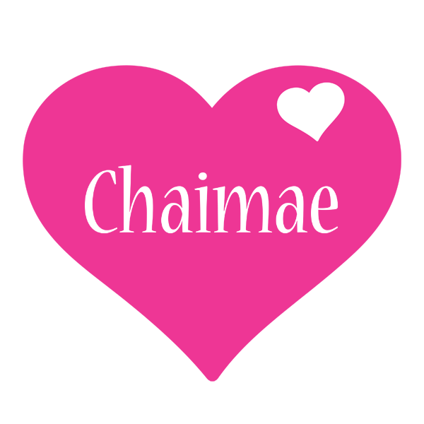 Chaimae love-heart logo