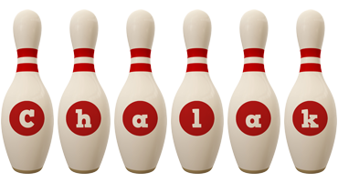 Chalak bowling-pin logo