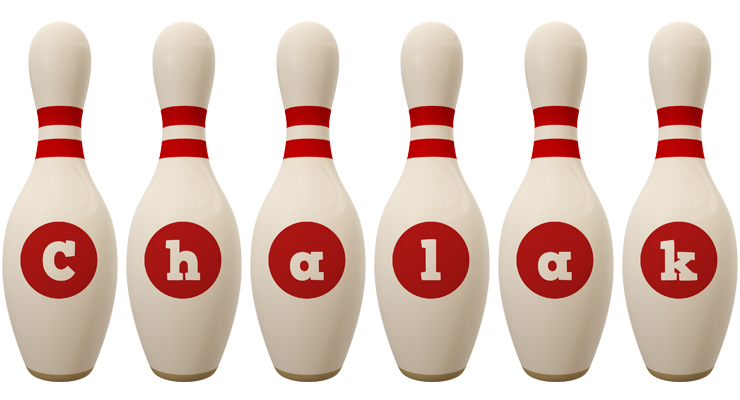 Chalak bowling-pin logo