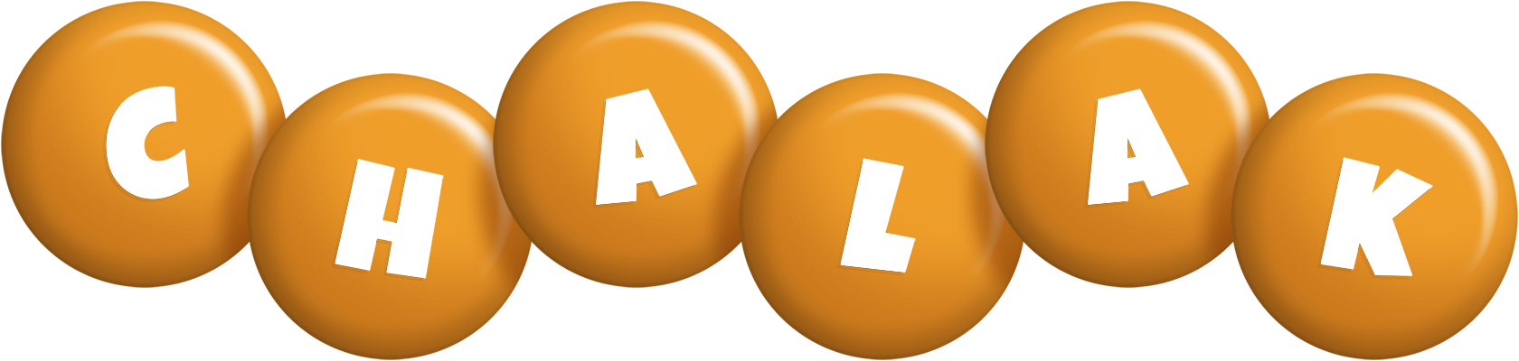 Chalak candy-orange logo