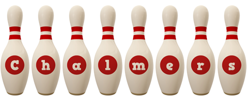 Chalmers bowling-pin logo