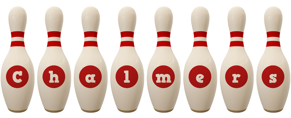 Chalmers bowling-pin logo