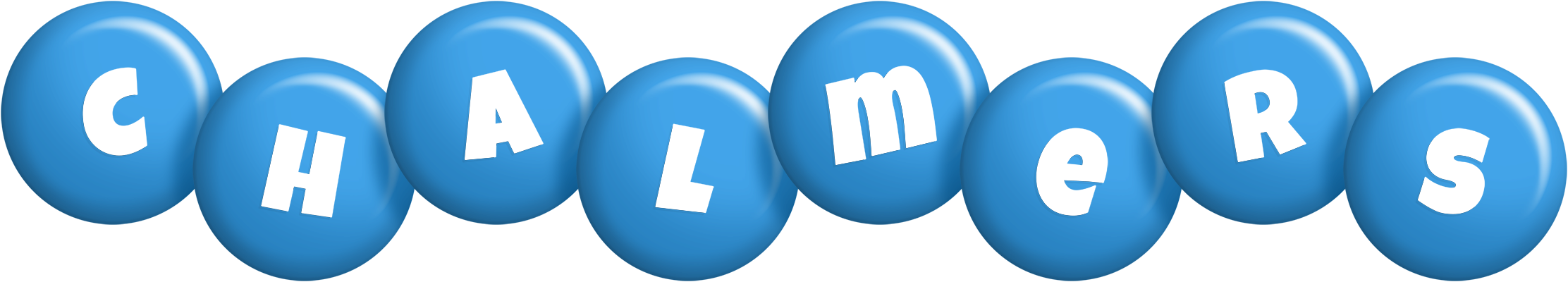 Chalmers candy-blue logo