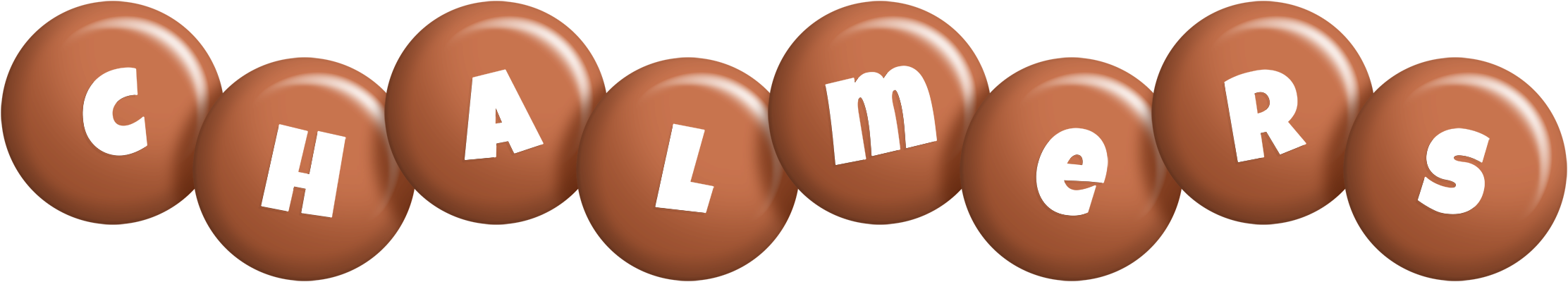 Chalmers candy-brown logo