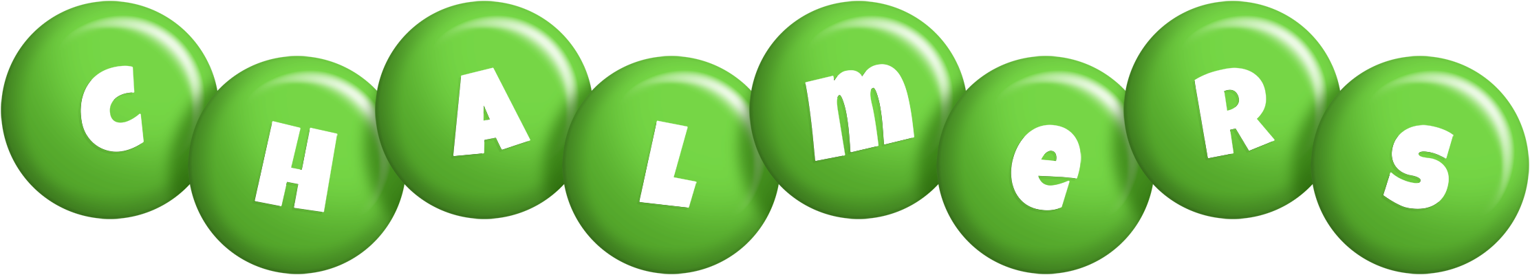 Chalmers candy-green logo