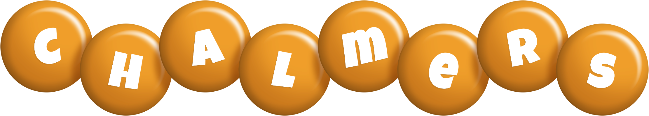 Chalmers candy-orange logo